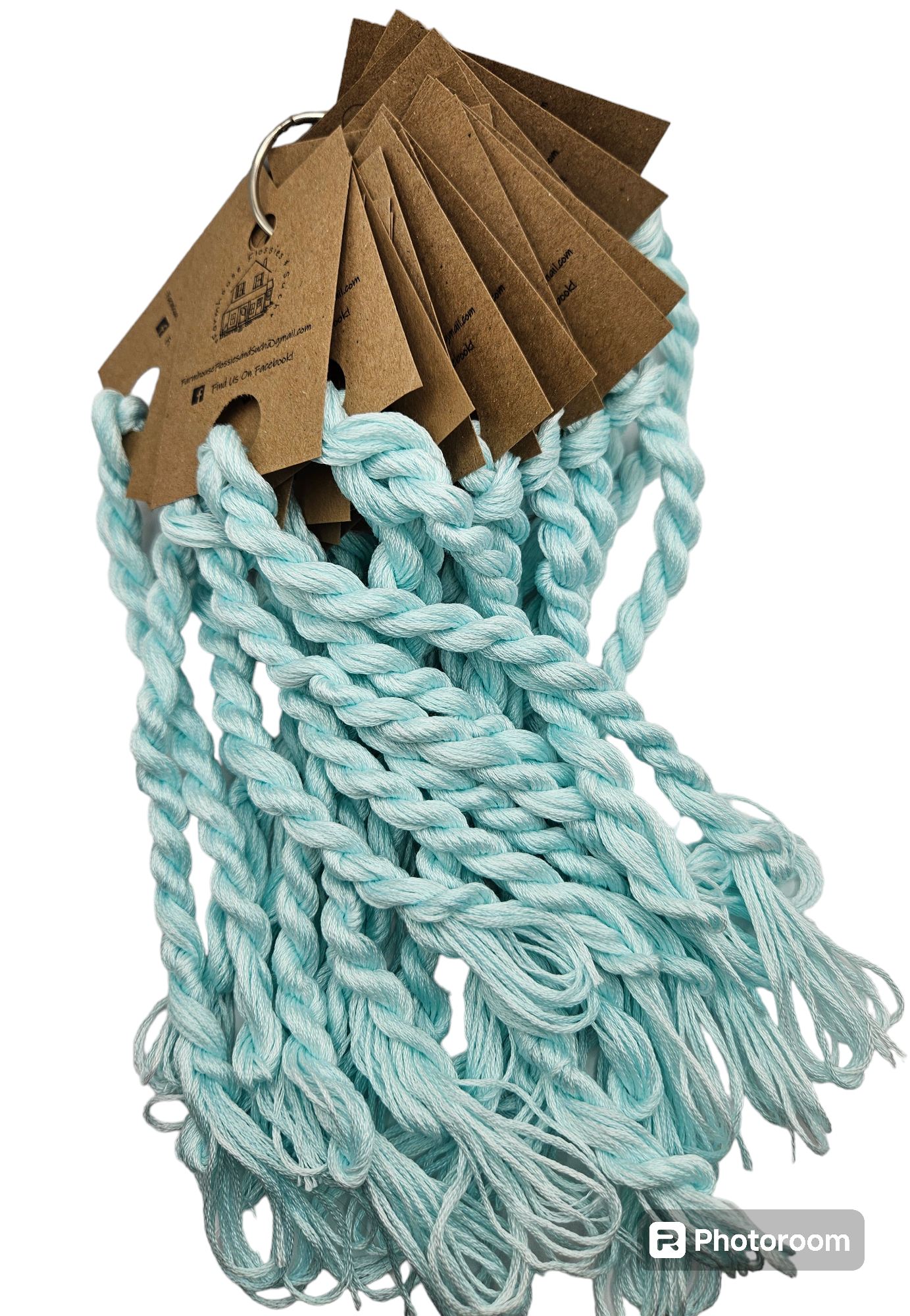 Farmhouse Flossies ~ Barely Teal