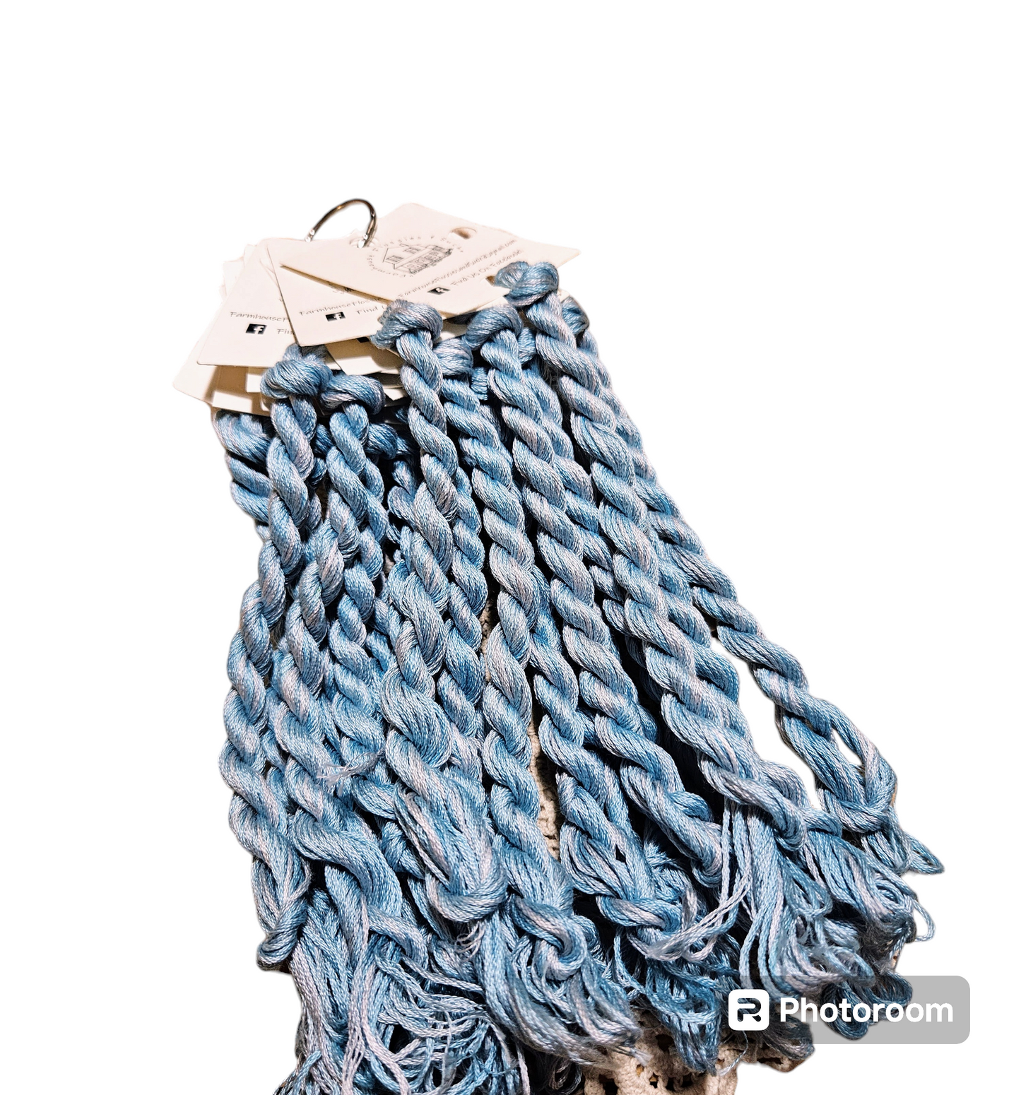 Farmhouse Flossies  ~ Celadon Blue